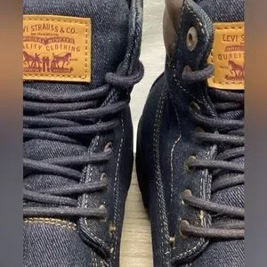 Levi's | Shoes | Levi Strauss Upper Leather Bottom Denim